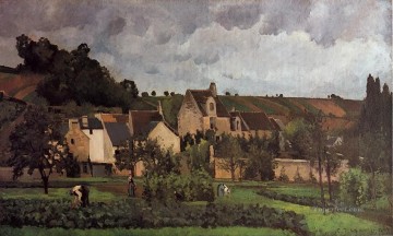 Vista de la ermita de Pontoise 1867 Camille Pissarro paisaje Pinturas al óleo